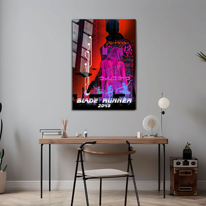 Flex Designs Metal Poster Blade Runner 2049 Neon 5 x 7" Home Goods - Movie 2017 Movie Metal Poster