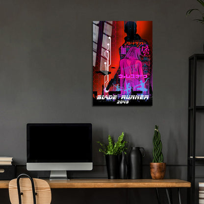 Flex Designs Metal Poster Blade Runner 2049 Neon 24 x 36" Home Goods - Movie 2017 Movie Metal Poster