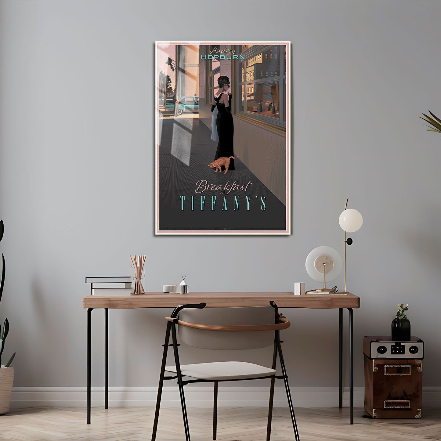 Flex Designs Metal Poster Breakfast at Tiffanys Cartoon 5 x 7" Home Goods - Movie 1961 Movie Metal Poster