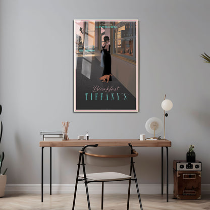 Flex Designs Metal Poster Breakfast at Tiffanys Cartoon 5 x 7" Home Goods - Movie 1961 Movie Metal Poster