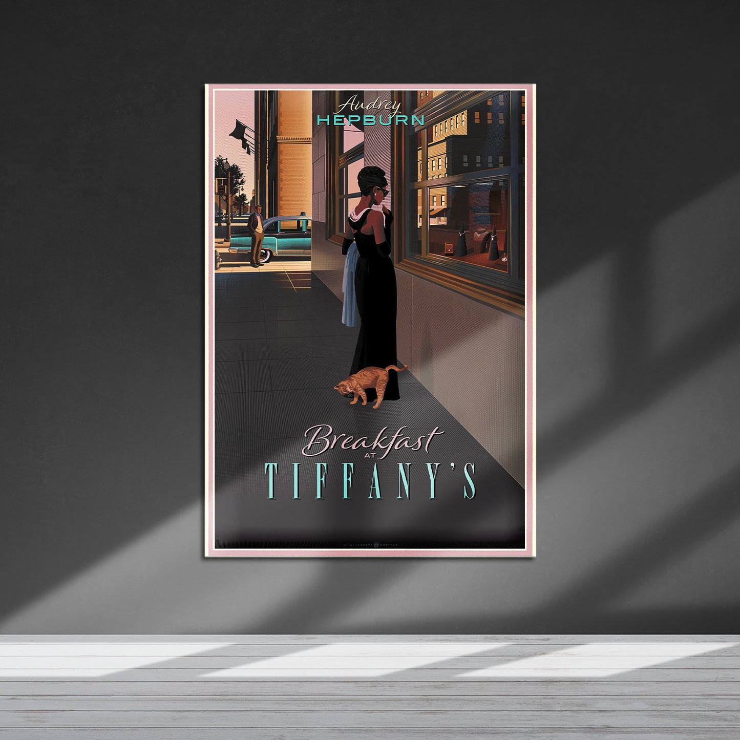 Flex Designs Metal Poster Breakfast at Tiffanys Cartoon 5 x 7" Home Goods - Movie 1961 Movie Metal Poster