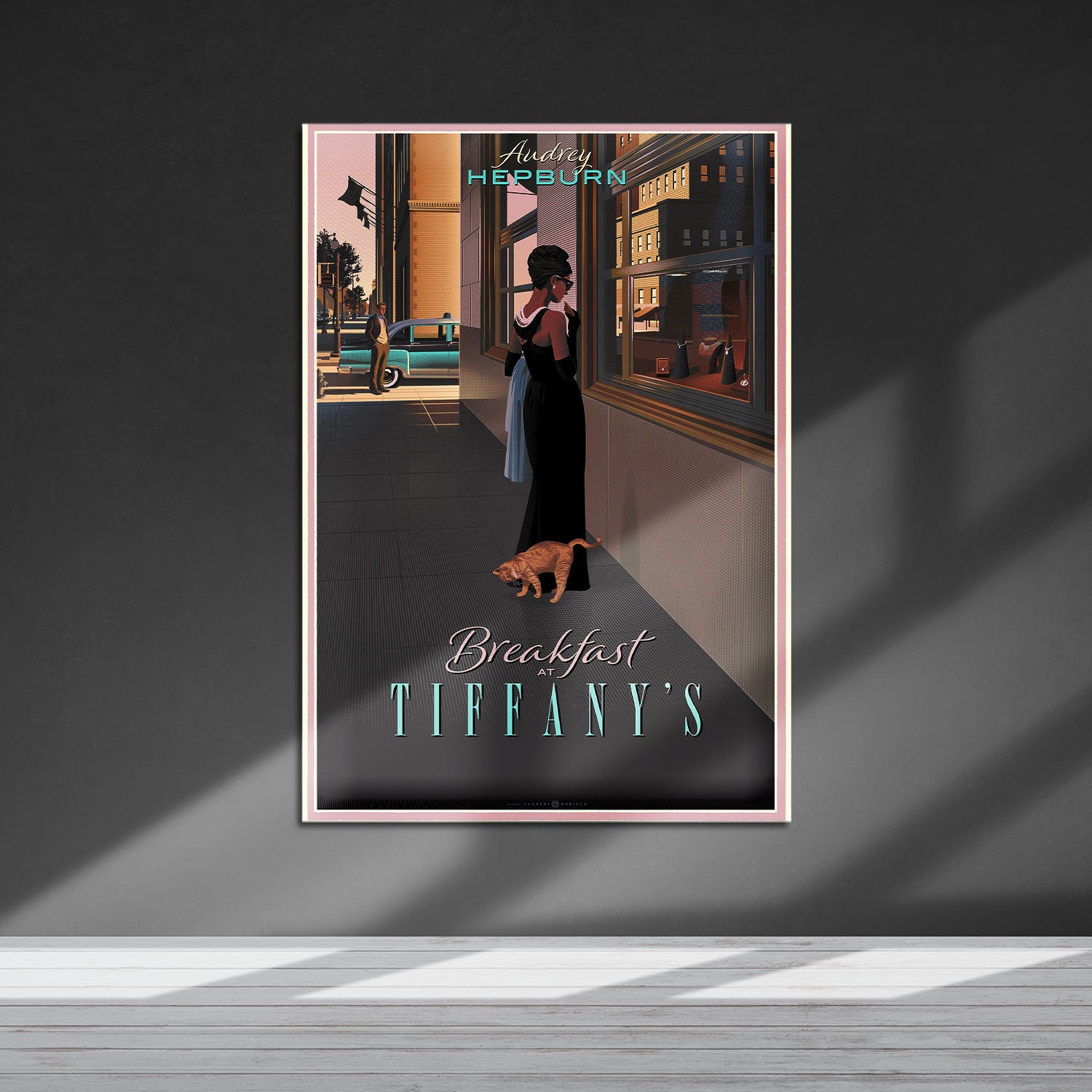 Flex Designs Metal Poster Breakfast at Tiffanys Cartoon 5 x 7" Home Goods - Movie 1961 Movie Metal Poster