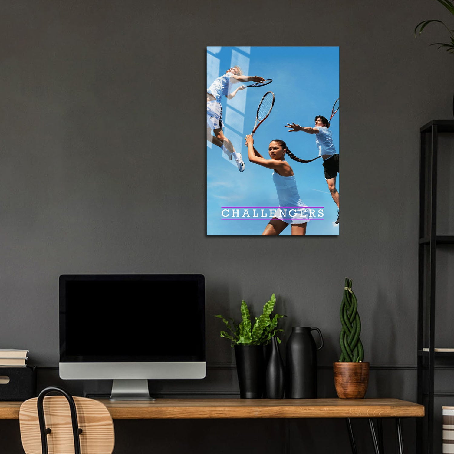Flex Designs Metal Poster Challengers 24 x 36" Home Goods - Movie 2024 Movie Metal Poster