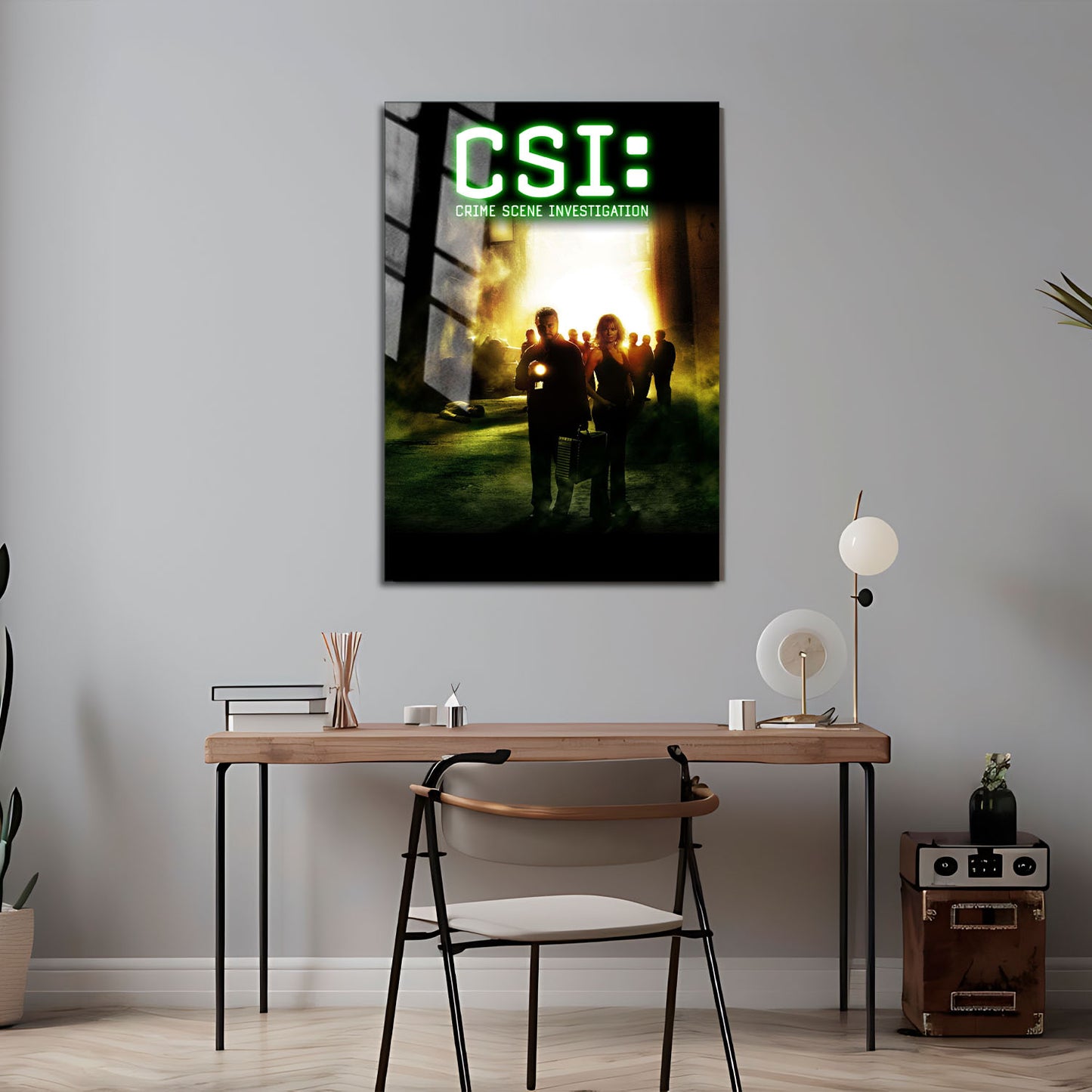 Flex Designs Metal Poster CSI Crime Scene Investigation 5 x 7" Home Goods - TV show 2000 TV show Metal Poster