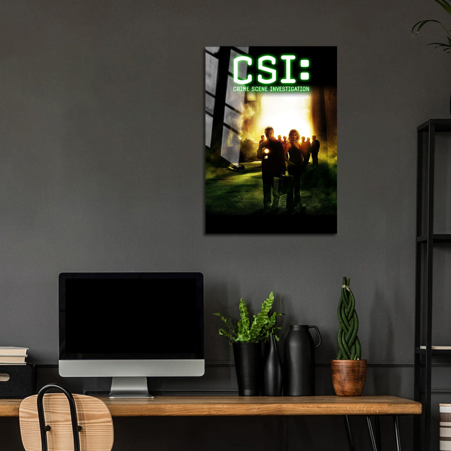 Flex Designs Metal Poster CSI Crime Scene Investigation 24 x 36" Home Goods - TV show 2000 TV show Metal Poster