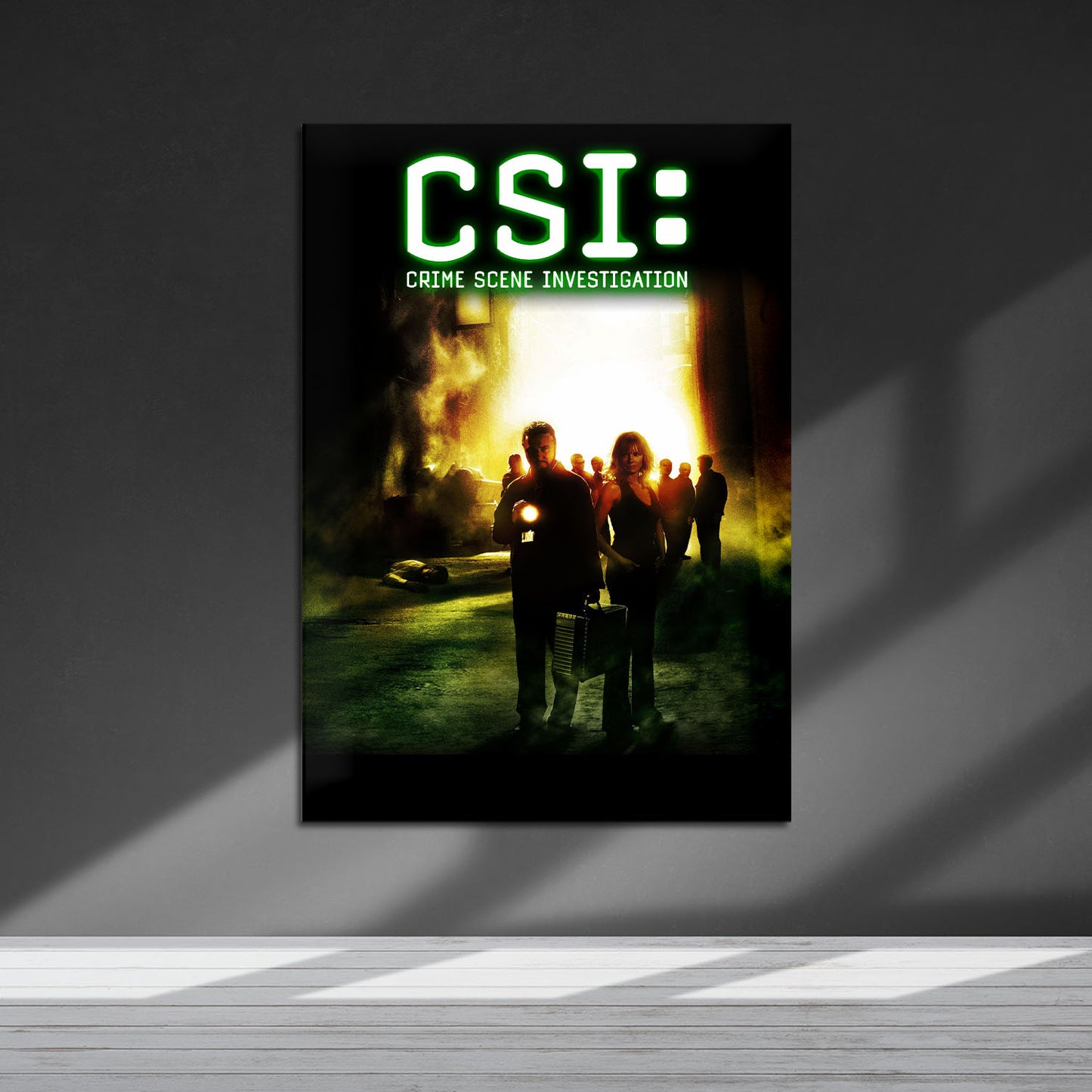 Flex Designs Metal Poster CSI Crime Scene Investigation 5 x 7" Home Goods - TV show 2000 TV show Metal Poster
