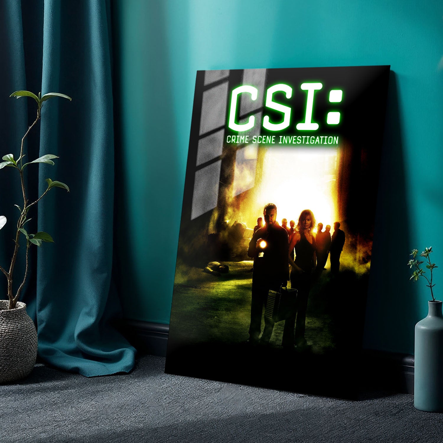 Flex Designs Metal Poster CSI Crime Scene Investigation 24 x 36" Home Goods - TV show 2000 TV show Metal Poster