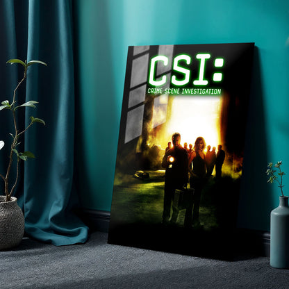 Flex Designs Metal Poster CSI Crime Scene Investigation 24 x 36" Home Goods - TV show 2000 TV show Metal Poster