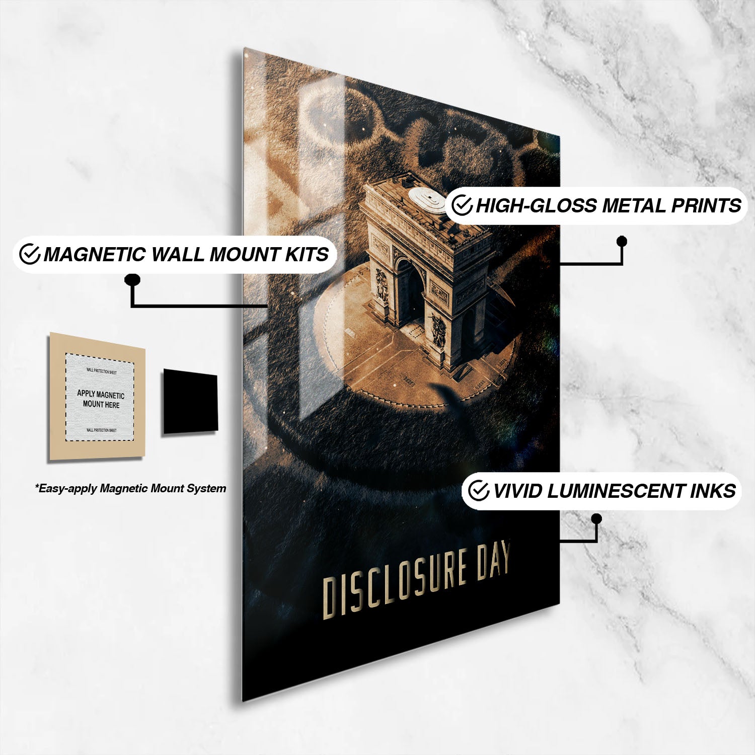 Flex Designs Metal Poster Disclosure Day Cover 16 x 24" Home Goods - Movie 2026 Movie Metal Poster