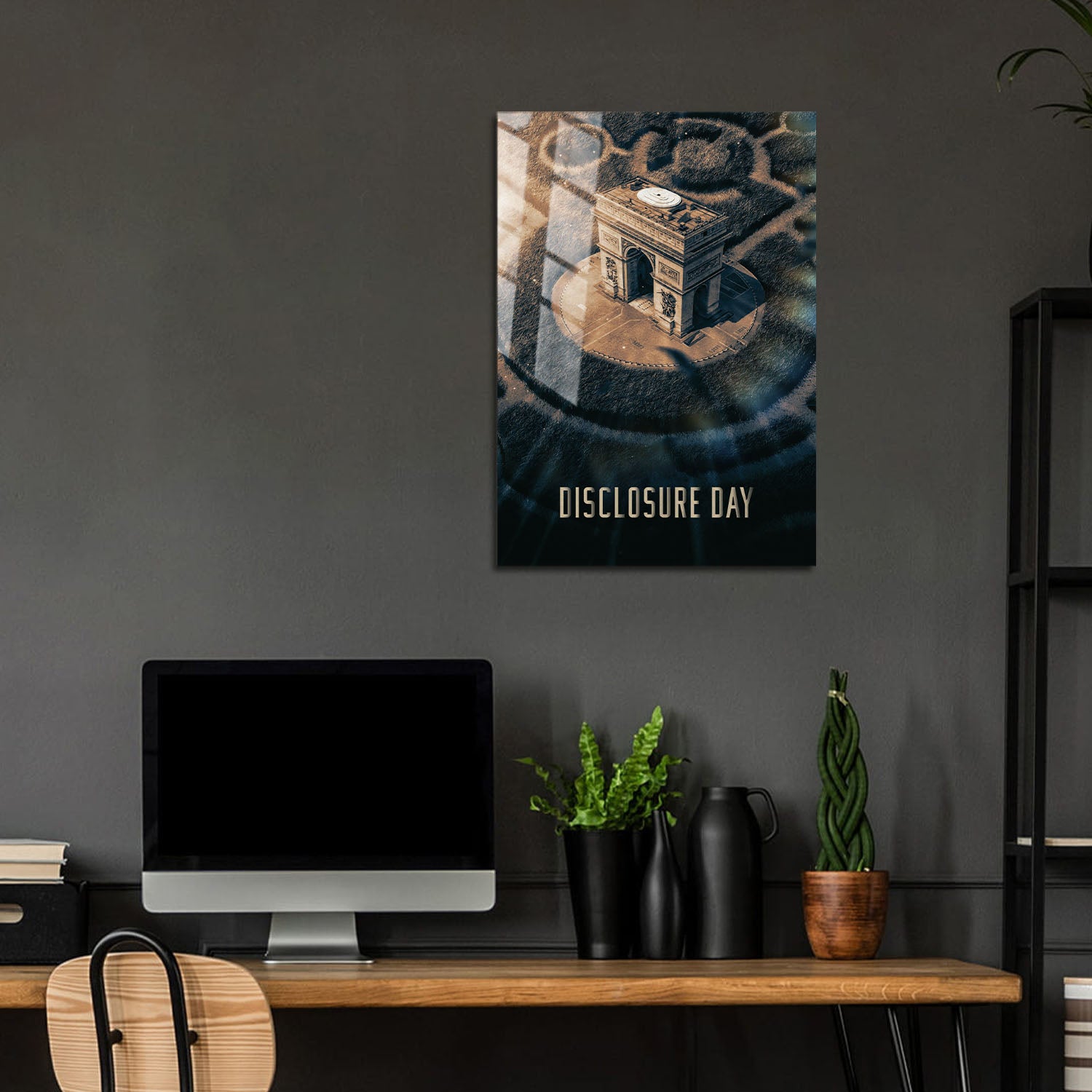 Flex Designs Metal Poster Disclosure Day Cover 24 x 36" Home Goods - Movie 2026 Movie Metal Poster