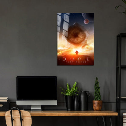 Flex Designs Metal Poster Dune Part Three Cover 24 x 36" Home Goods - Movie 2026 Movie Metal Poster