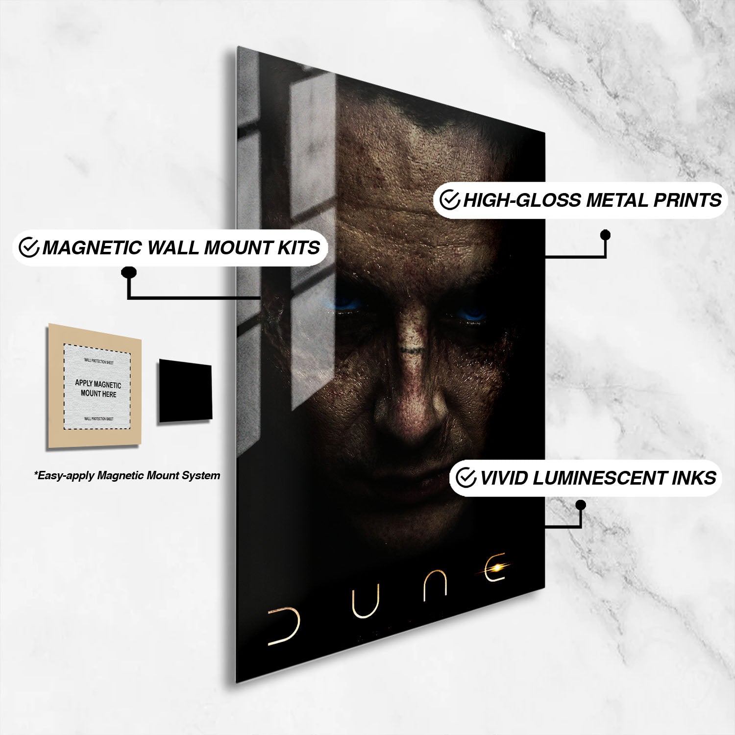 Flex Designs Metal Poster Dune Part Three Paul 16 x 24" Home Goods - Movie 2026 Movie Metal Poster