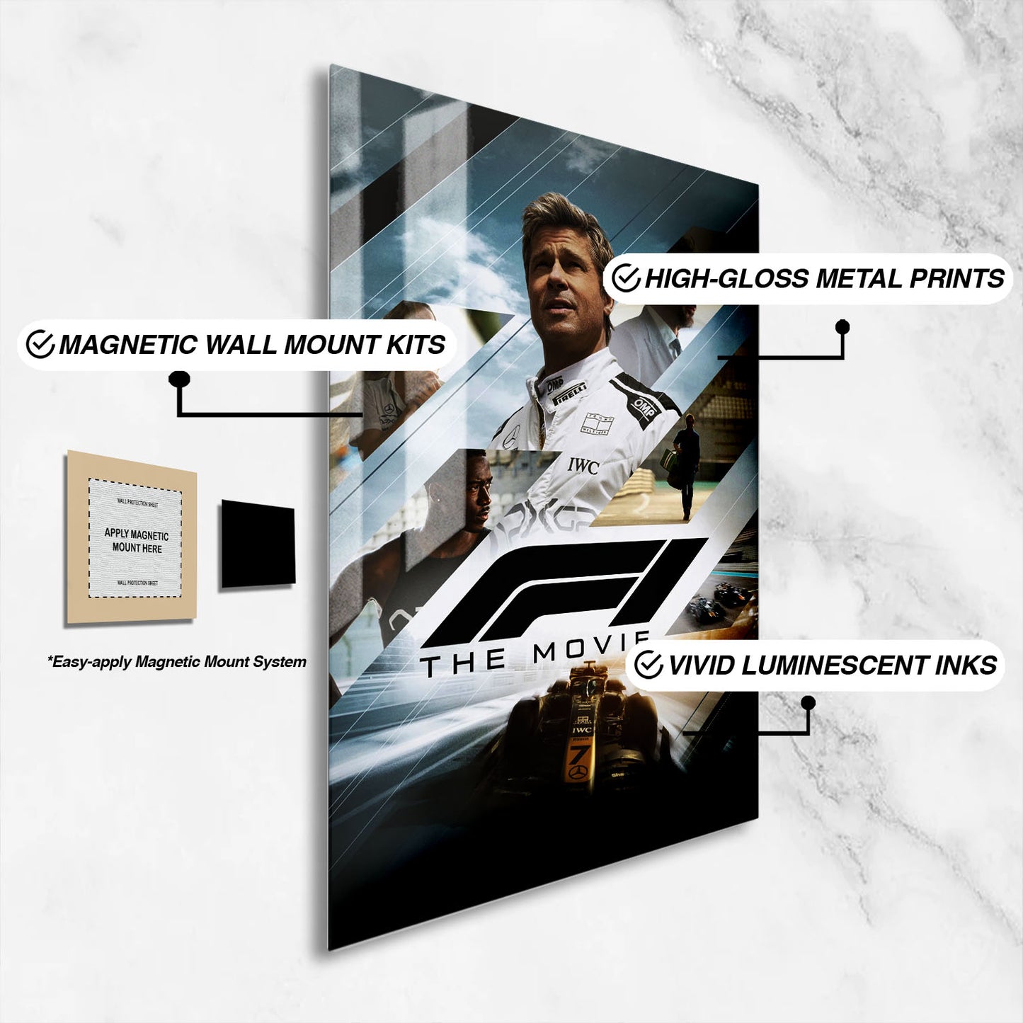 Flex Designs Metal Poster F1 The Movie Alternate 16 x 24" Home Goods - Movie 2025 Movie Metal Poster