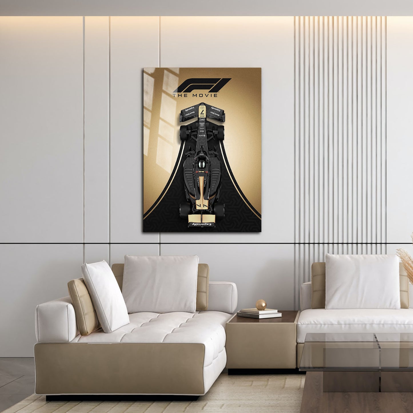 Flex Designs Metal Poster F1 The Movie Car 16 x 24" Home Goods - Movie 2025 Movie Metal Poster