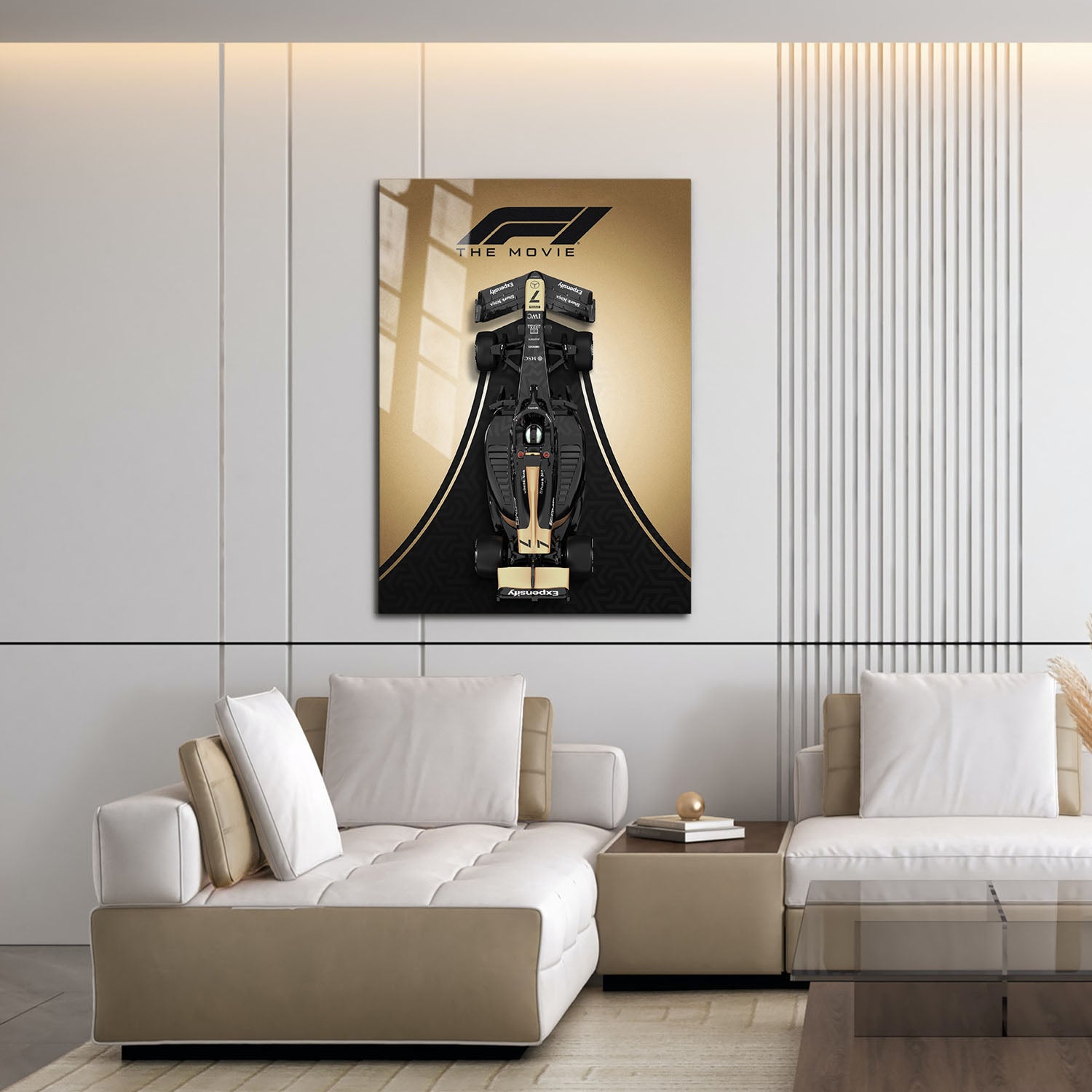 Flex Designs Metal Poster F1 The Movie Car 16 x 24" Home Goods - Movie 2025 Movie Metal Poster