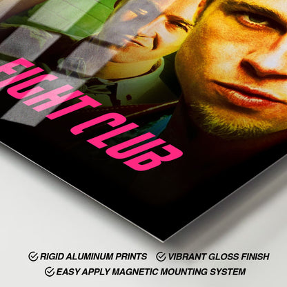 Flex Designs Metal Poster Fight Club Original 11 x 17" Home Goods - Movie 1999 Movie Metal Poster