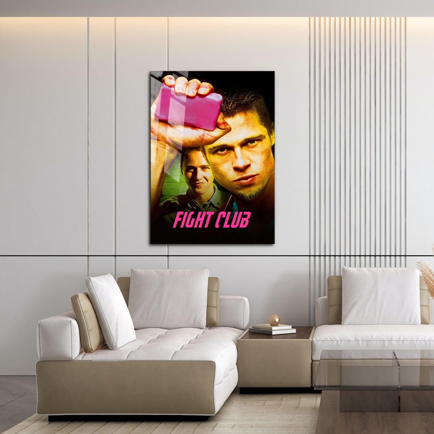 Flex Designs Metal Poster Fight Club Original 16 x 24" Home Goods - Movie 1999 Movie Metal Poster