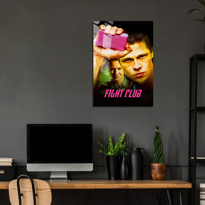 Flex Designs Metal Poster Fight Club Original 24 x 36" Home Goods - Movie 1999 Movie Metal Poster