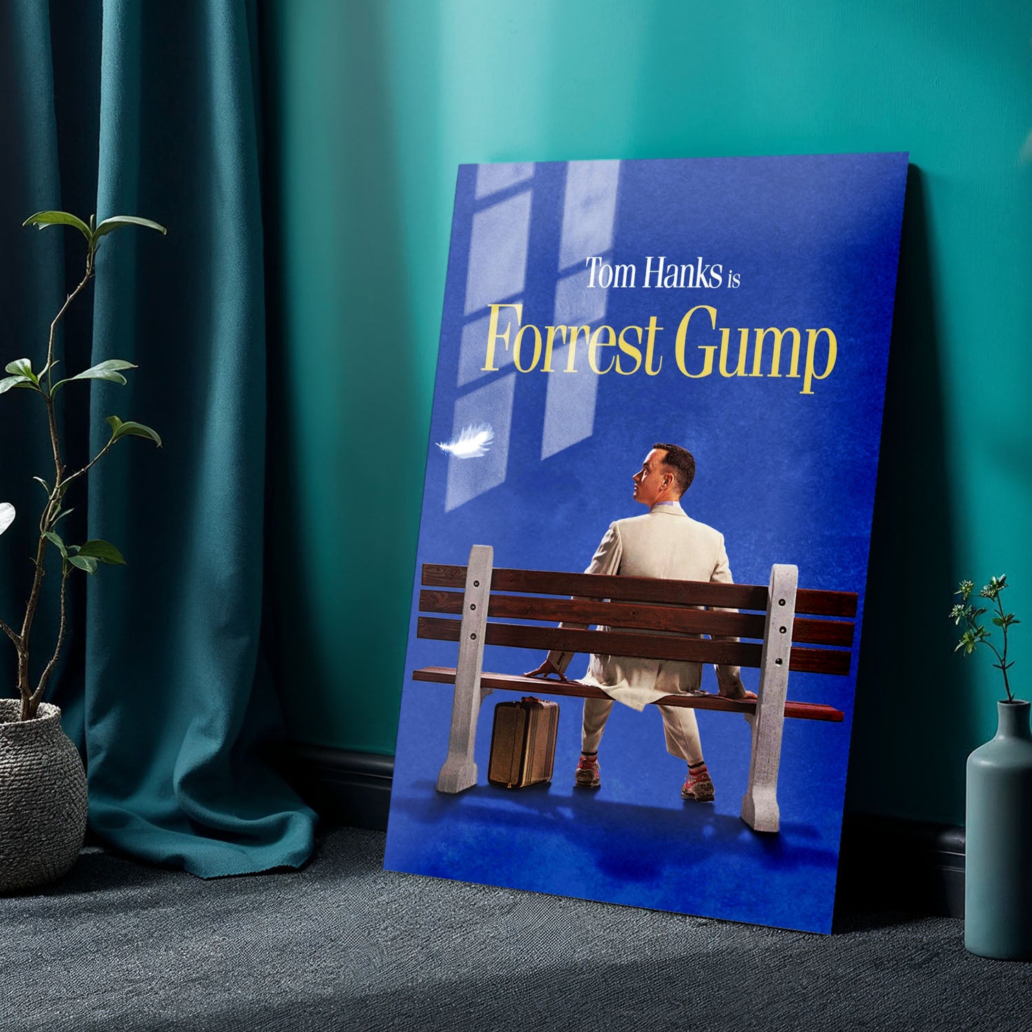 Flex Designs Metal Poster Forrest Gump Cover 24 x 36" Home Goods - Movie 1994 Movie Metal Poster