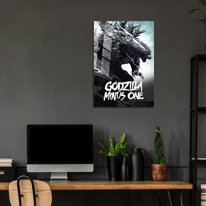 Flex Designs Metal Poster Godzilla Minus One Cinematic 24 x 36" Home Goods - Movie 2023 Movie Metal Poster