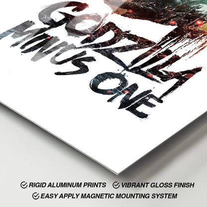 Flex Designs Metal Poster Godzilla Minus One Simple 11 x 17" Home Goods - Movie 2023 Movie Metal Poster