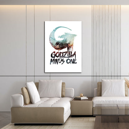 Flex Designs Metal Poster Godzilla Minus One Simple 16 x 24" Home Goods - Movie 2023 Movie Metal Poster