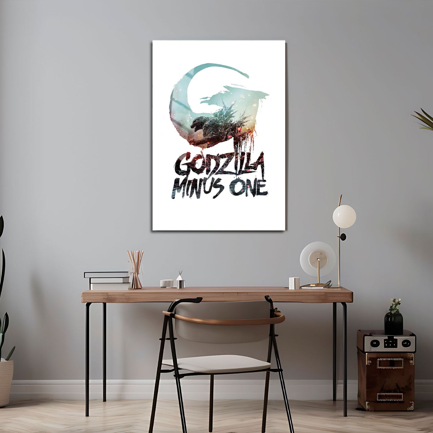 Flex Designs Metal Poster Godzilla Minus One Simple 5 x 7" Home Goods - Movie 2023 Movie Metal Poster