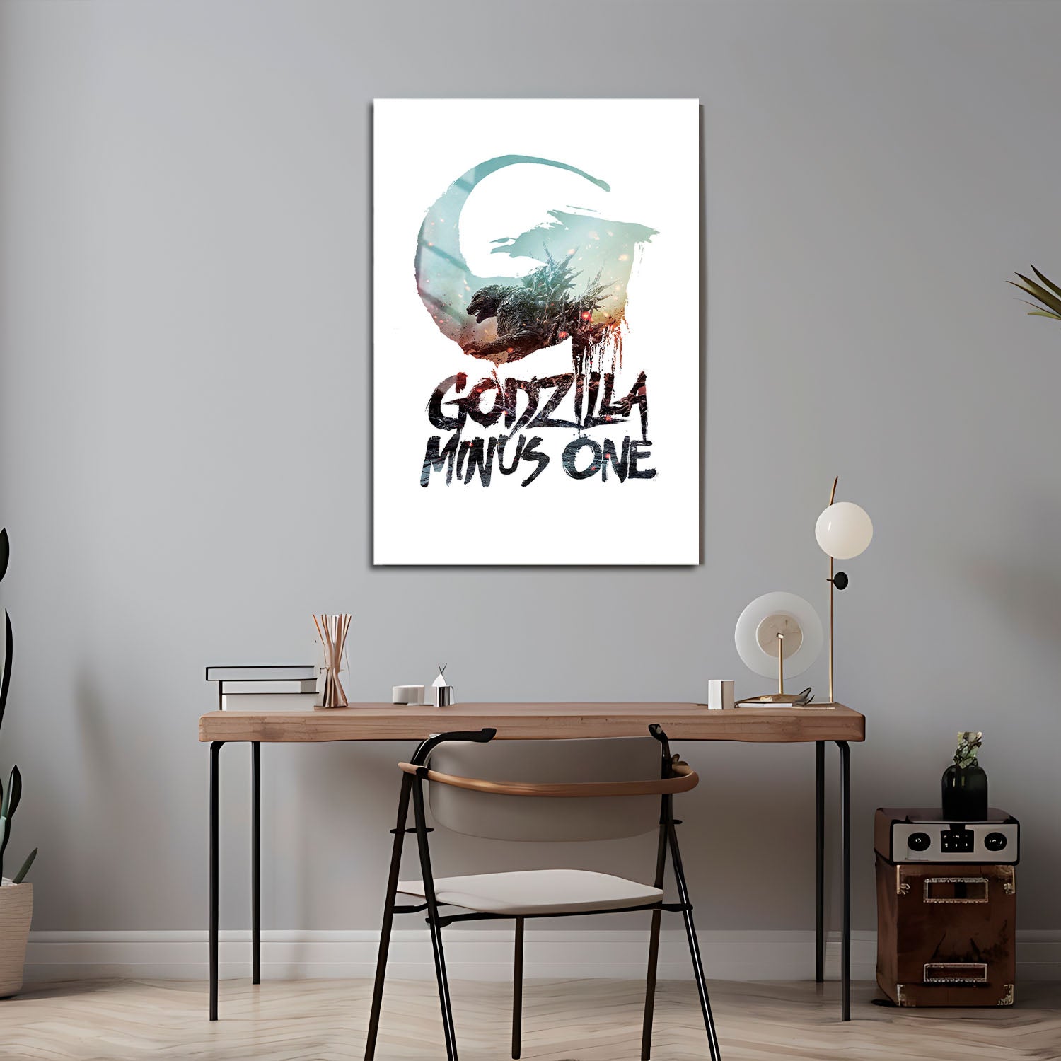 Flex Designs Metal Poster Godzilla Minus One Simple 5 x 7" Home Goods - Movie 2023 Movie Metal Poster