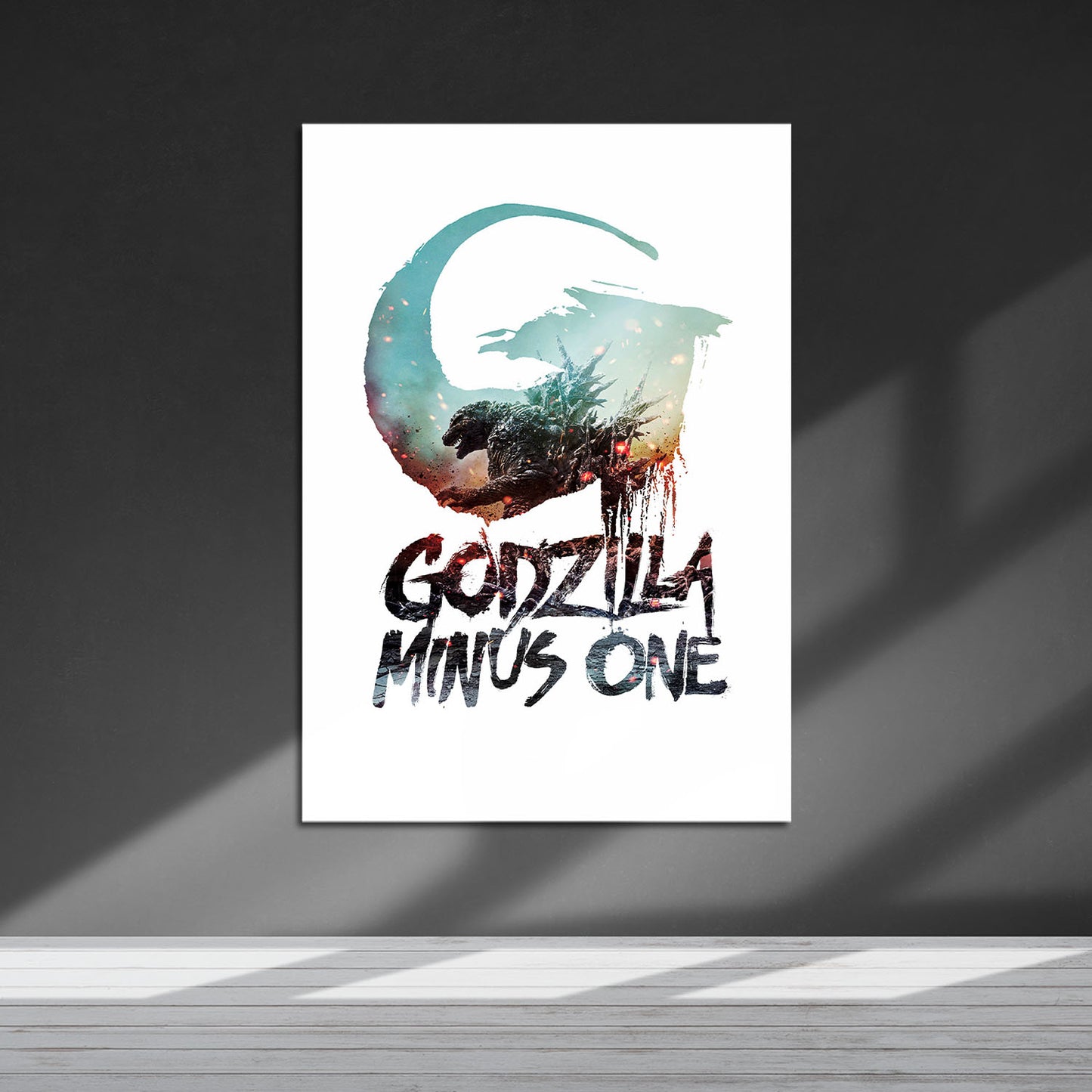 Flex Designs Metal Poster Godzilla Minus One Simple 5 x 7" Home Goods - Movie 2023 Movie Metal Poster