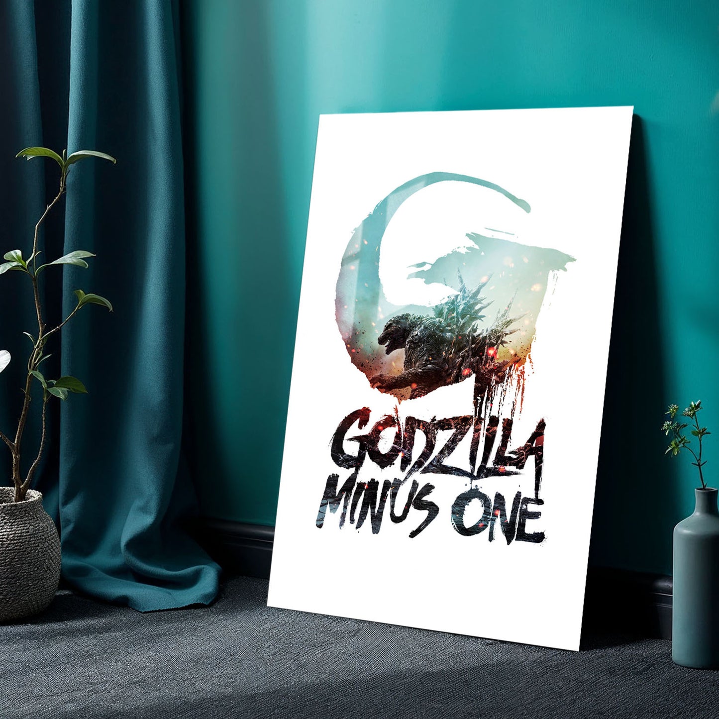 Flex Designs Metal Poster Godzilla Minus One Simple 24 x 36" Home Goods - Movie 2023 Movie Metal Poster