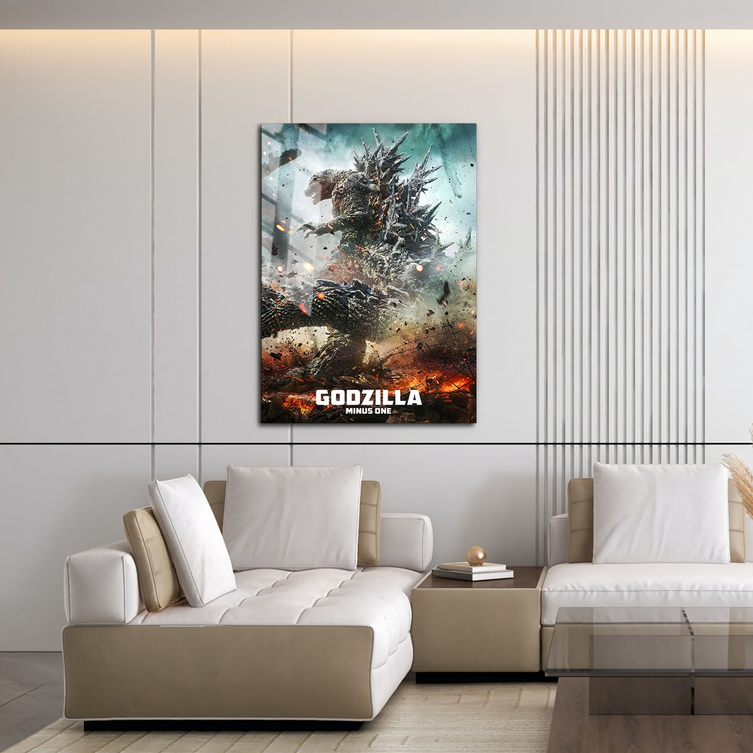 Flex Designs Metal Poster Godzilla Minus One Theatrical 16 x 24" Home Goods - Movie 2023 Movie Metal Poster