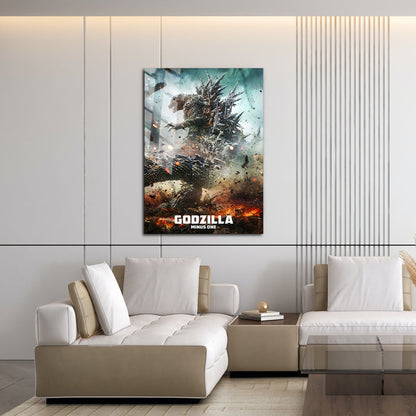 Flex Designs Metal Poster Godzilla Minus One Theatrical 16 x 24" Home Goods - Movie 2023 Movie Metal Poster