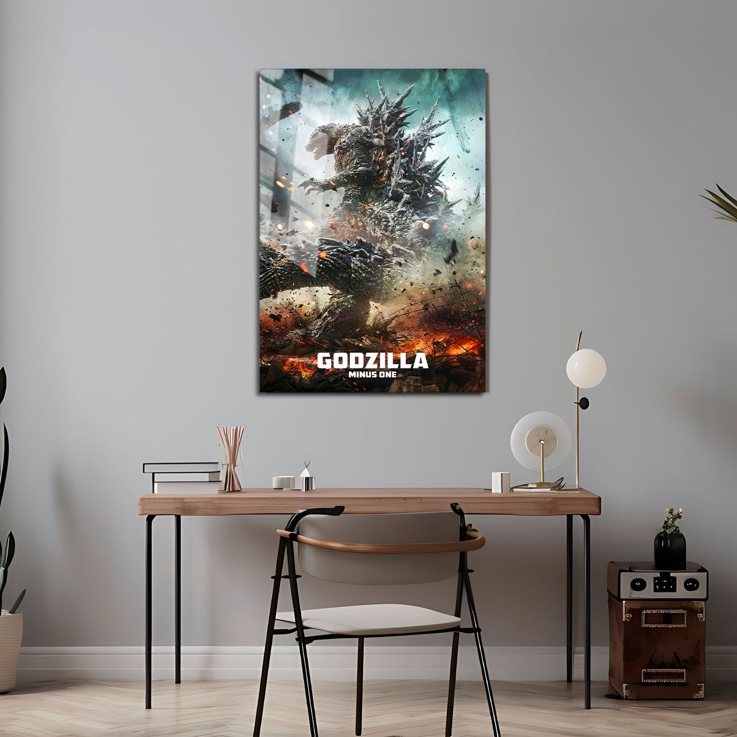Flex Designs Metal Poster Godzilla Minus One Theatrical 5 x 7" Home Goods - Movie 2023 Movie Metal Poster