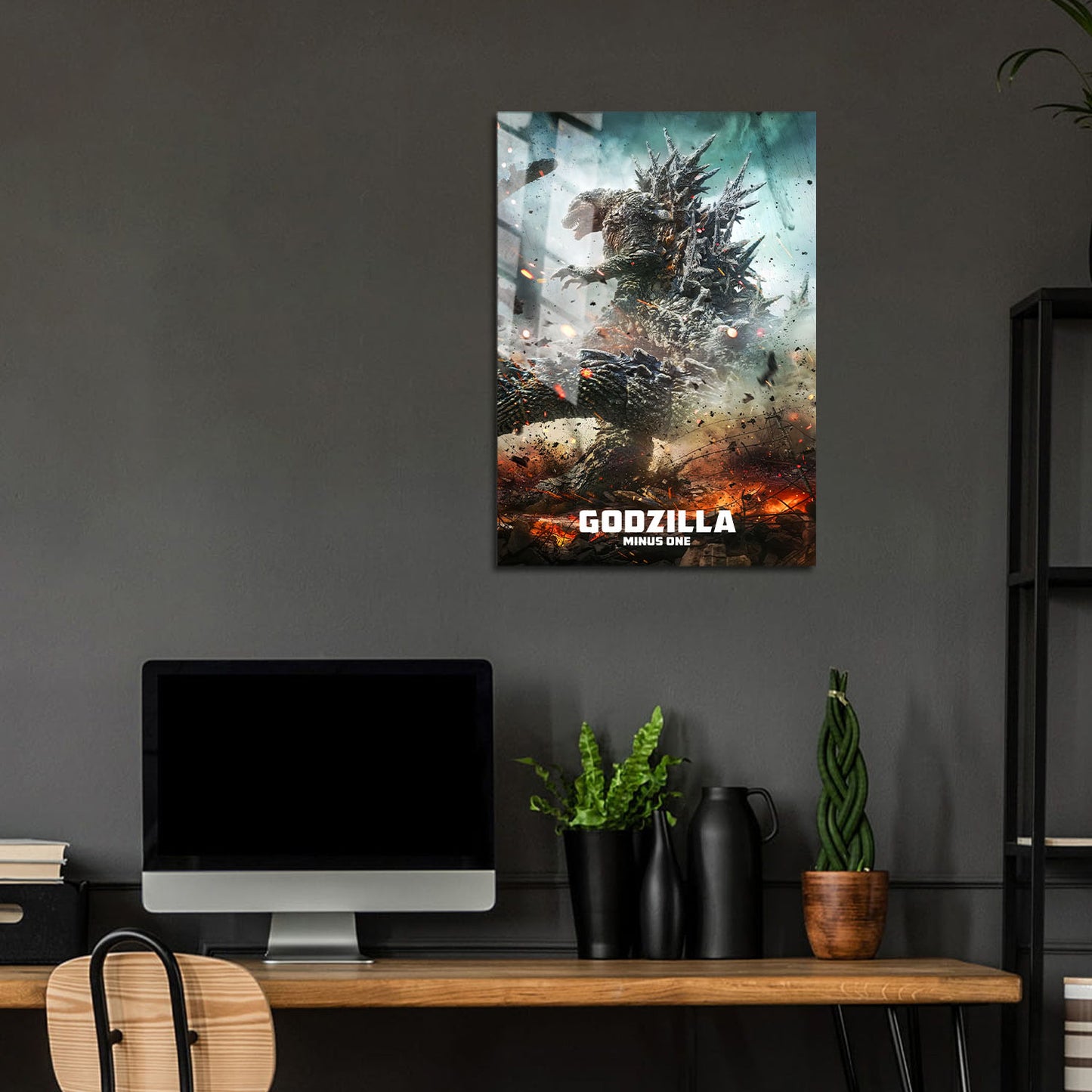 Flex Designs Metal Poster Godzilla Minus One Theatrical 24 x 36" Home Goods - Movie 2023 Movie Metal Poster