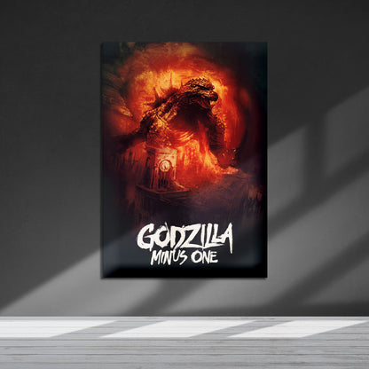 Flex Designs Metal Poster Godzilla Minus One 5 x 7" Home Goods - Movie 2023 Movie Metal Poster