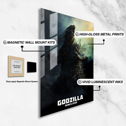 Flex Designs Metal Poster Godzilla Minus Zero Cinematic 16 x 24" Home Goods - Movie 2026 Movie Metal Poster
