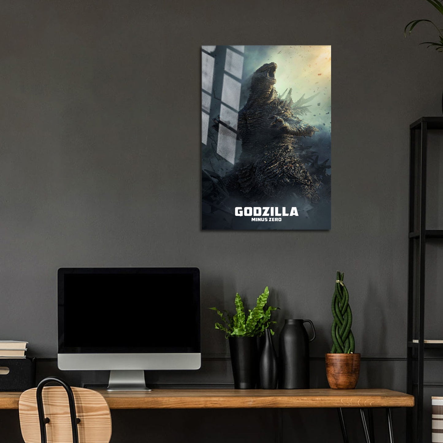 Flex Designs Metal Poster Godzilla Minus Zero Cinematic 24 x 36" Home Goods - Movie 2026 Movie Metal Poster