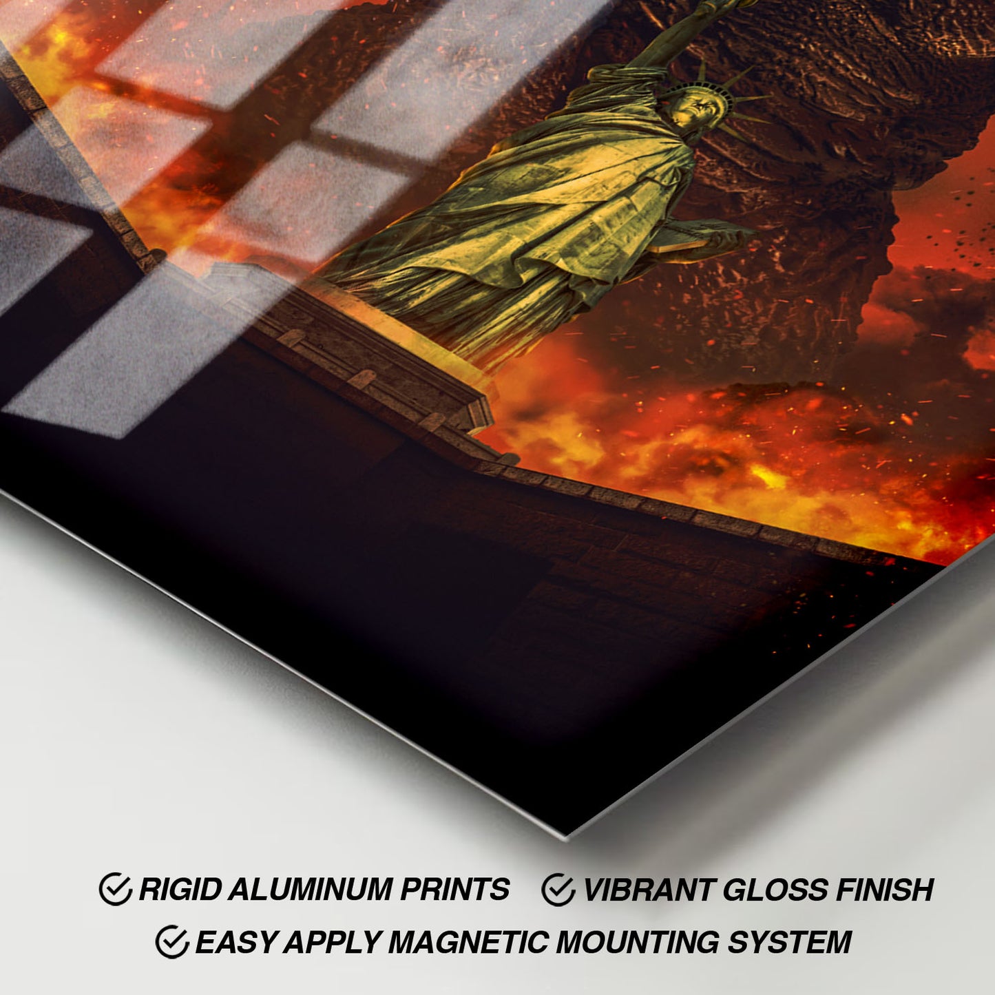 Flex Designs Metal Poster Godzilla Minus Zero Key Art 11 x 17" Home Goods - Movie 2026 Movie Metal Poster