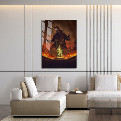 Flex Designs Metal Poster Godzilla Minus Zero Key Art 16 x 24" Home Goods - Movie 2026 Movie Metal Poster
