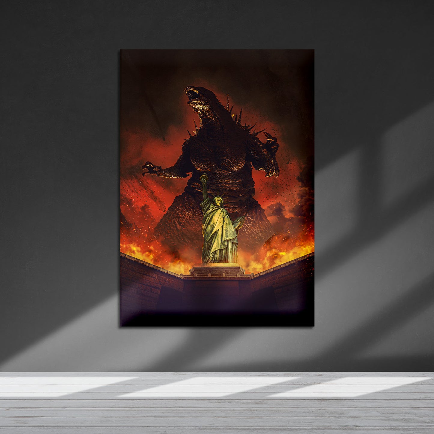 Flex Designs Metal Poster Godzilla Minus Zero Key Art 5 x 7" Home Goods - Movie 2026 Movie Metal Poster