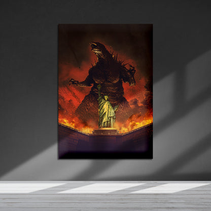 Flex Designs Metal Poster Godzilla Minus Zero Key Art 5 x 7" Home Goods - Movie 2026 Movie Metal Poster