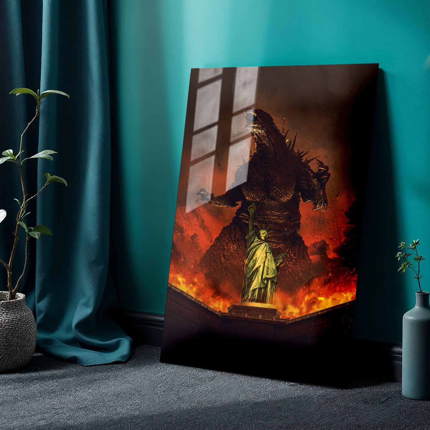 Flex Designs Metal Poster Godzilla Minus Zero Key Art 24 x 36" Home Goods - Movie 2026 Movie Metal Poster