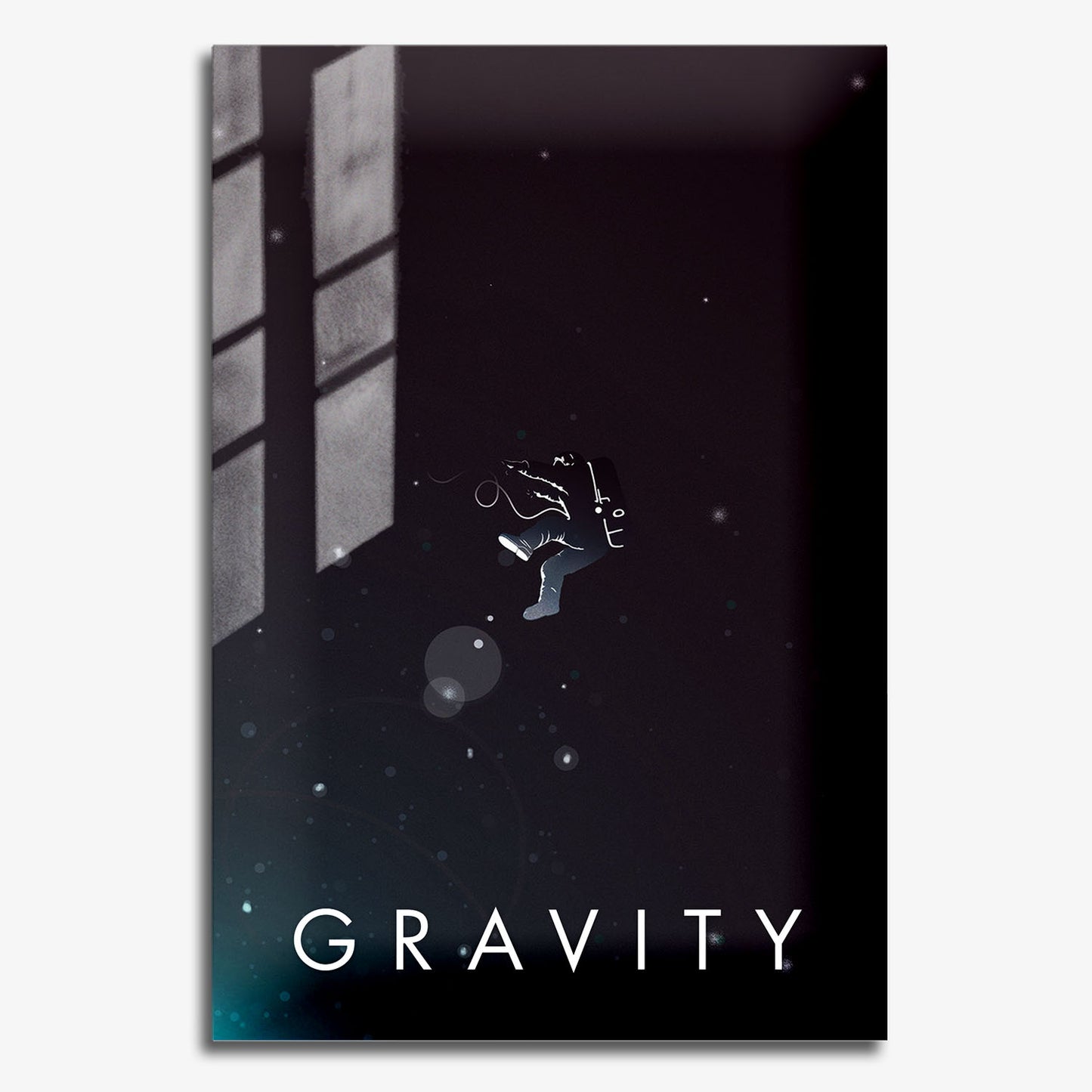Flex Designs Metal Poster Gravity Minimalist 11 x 17" Home Goods - Movie 2013 Movie Metal Poster