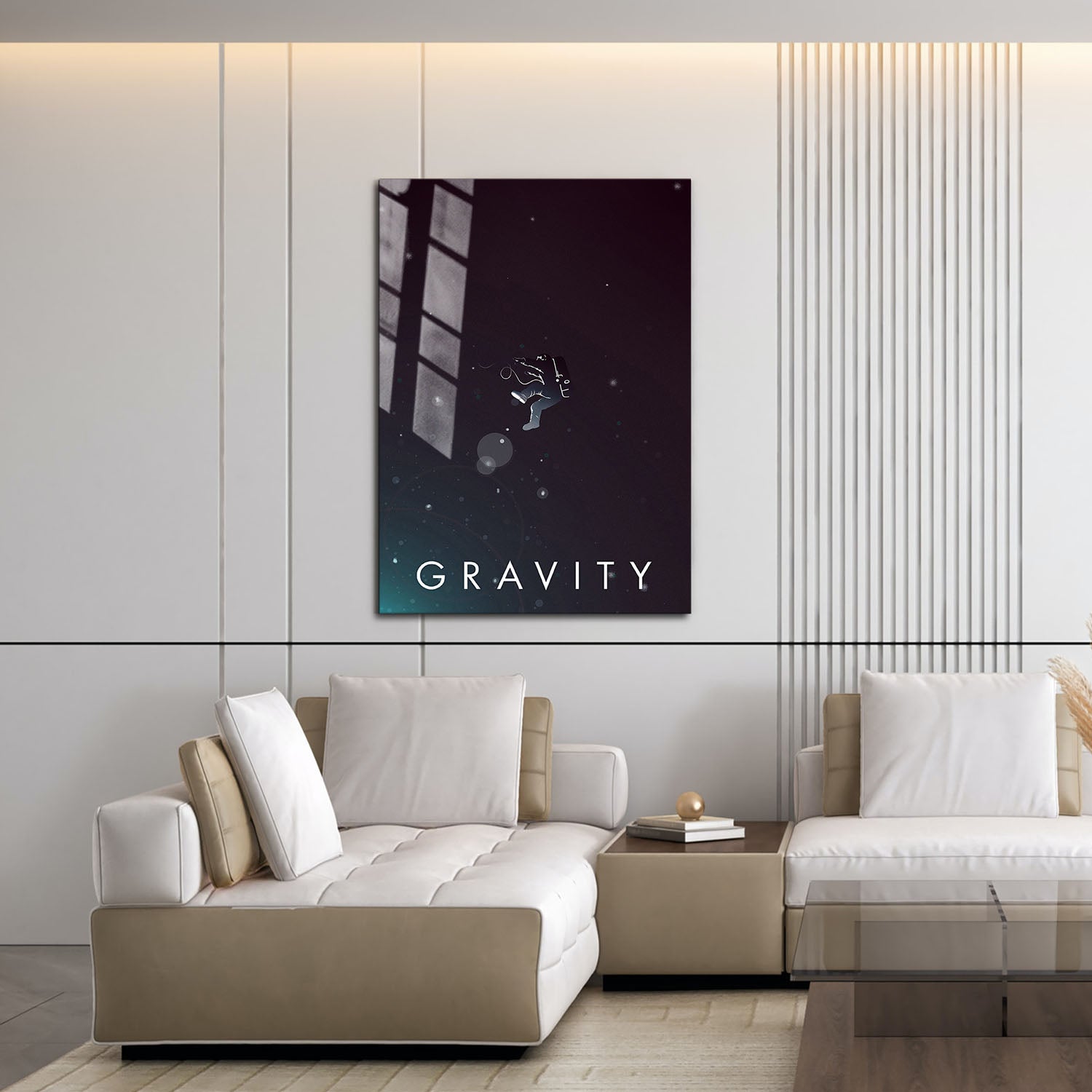 Flex Designs Metal Poster Gravity Minimalist 16 x 24" Home Goods - Movie 2013 Movie Metal Poster
