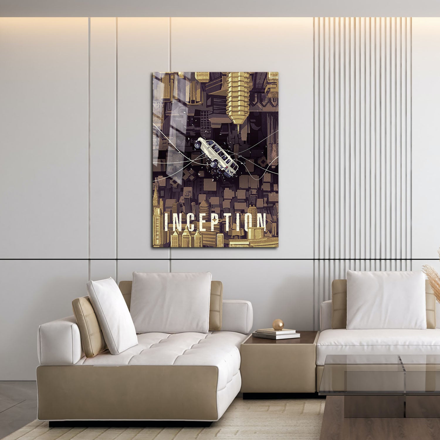 Flex Designs Metal Poster Inception Simple 16 x 24" Home Goods - Movie 2010 Movie Metal Poster