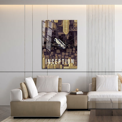 Flex Designs Metal Poster Inception Simple 16 x 24" Home Goods - Movie 2010 Movie Metal Poster