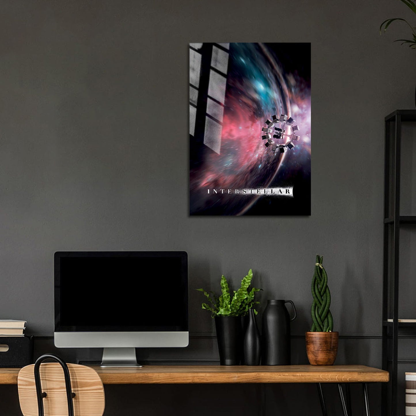 Flex Designs Metal Poster Interstellar Key Visual 24 x 36" Home Goods - Movie 2014 Movie Metal Poster