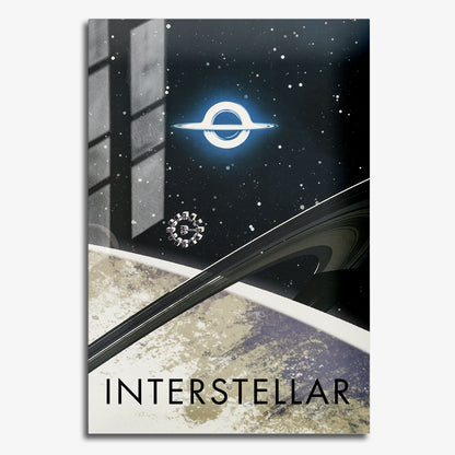 Flex Designs Metal Poster Interstellar Travel 2014) 11 x 17" Home Goods - Movie 2014 Movie Metal Poster