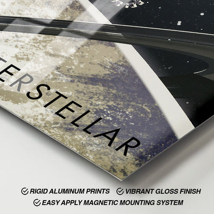 Flex Designs Metal Poster Interstellar Travel 2014) 11 x 17" Home Goods - Movie 2014 Movie Metal Poster