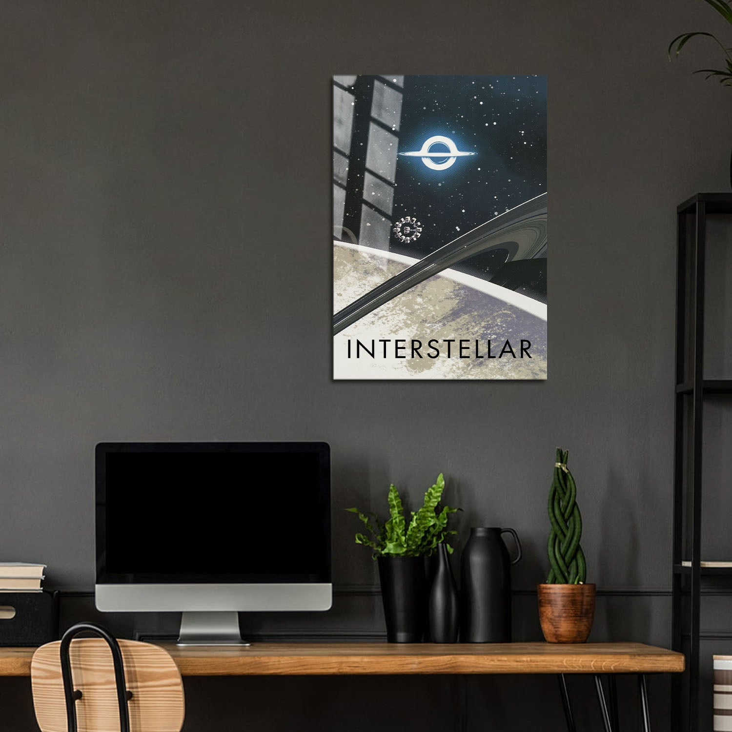 Flex Designs Metal Poster Interstellar Travel 2014) 24 x 36" Home Goods - Movie 2014 Movie Metal Poster